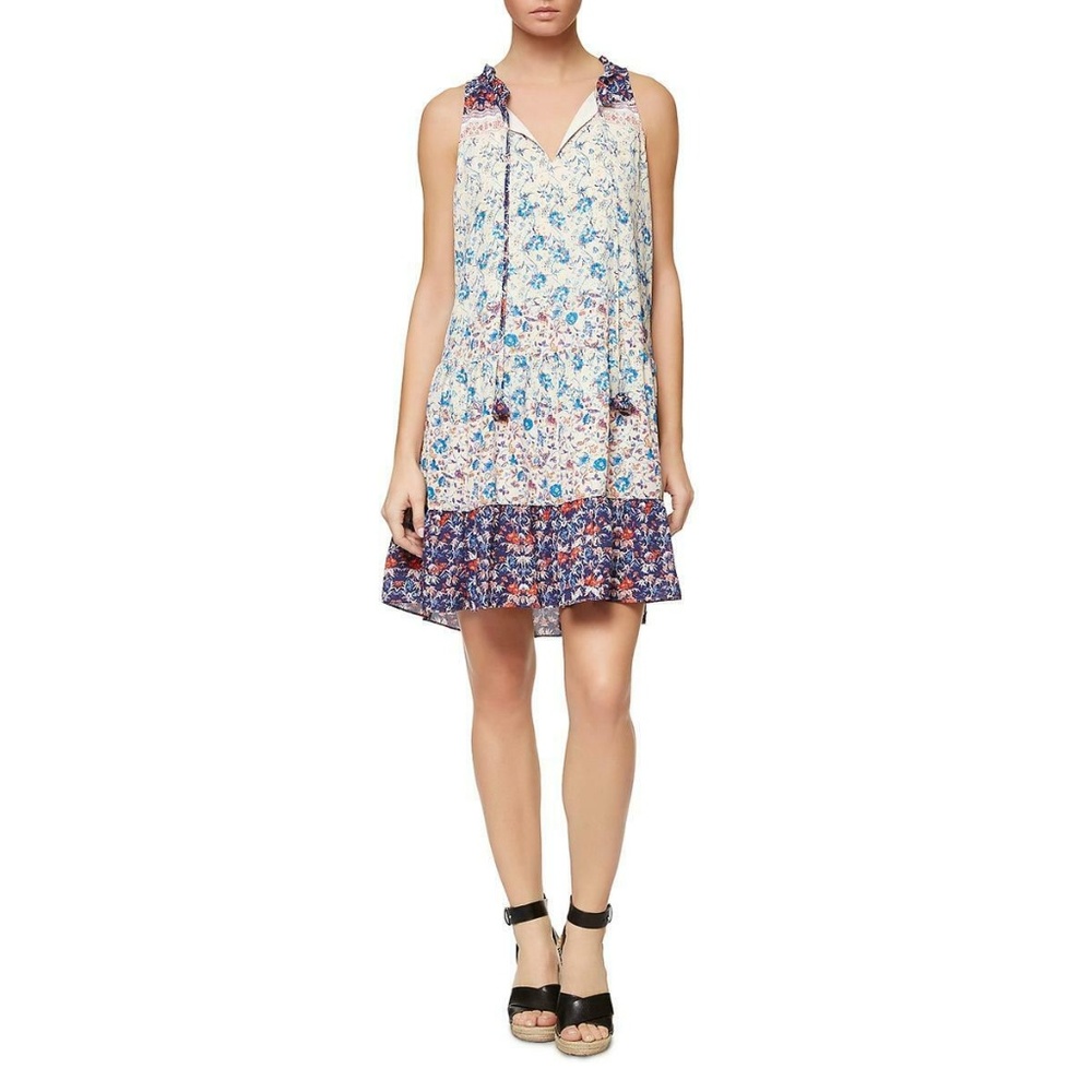 Sanctuary Sleeveless Printed Floral Shift Dress M